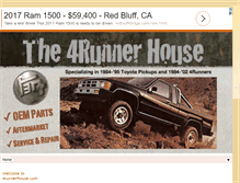 Tablet Screenshot of 4runnerhouse.com